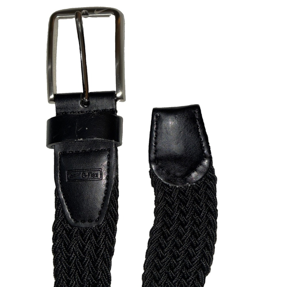 Nike G Flex Belt Golf Black Weave Stretch Woven Mens 3X Blokecore Comfort
